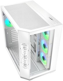 Resim BitFenix Digital T10 EF 850W 80+ Bronze 8.8"RGB USB 3.1 ATX Mid Tower Beyaz Kasa BFC-WT10EFBBW850-4A 