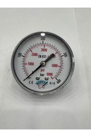 Resim SCOTT Ø 40 mm Gliserinli Tip Manometre 1/8'' Arkadan Bağlantılı 304 Inox Pirinç ( 0 .....400Bar ) 
