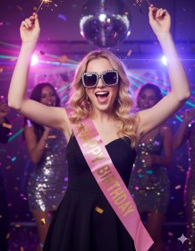 Resim Parti Gözlük Çerçevesi Taşlı Siyah Kare Lüks Parti Aksesuarı Diğer 