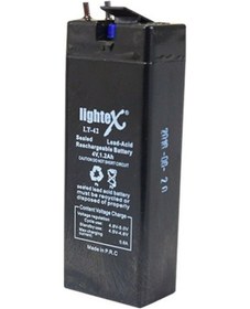 Resim Akü 4 Volt 1.2 Amper Lıghtex Lt-42 x Lt-42N 35 x 22 x 90 Mm 