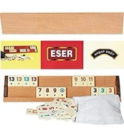 Resim Ağaç Okey Takımı Büyük Boy 