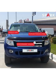 Resim Ford Ranger 2011- 2015 Yıl Aralığı Uyumlu Kaput Rüzgarlığı 4mm Siyah 