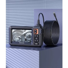 Resim Özkam 5 mt Sert Kablo Çift Kameralı Ekranlı Endoskop Yılan Kamera Işıklı 8 mm 