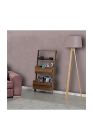 Resim PASİFİC HOME Low Oyuncak Dolabı Montessori Raflı Kitaplık, Ceviz 