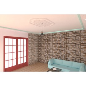 Resim MOTİFPİYER Motifpiyer Lamba Tavan Göbeği Dc-11-dikdörtgen-125cmx86cm 