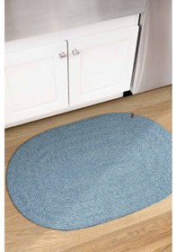 Resim Cesta El Yapımı Örgü Turkuaz Kilim 50x80 4006 Turkuaz 