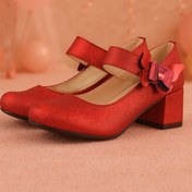 Resim hapshoe Winx Kırmızı Işıltılı Kelebekli Kız Çocuk Topuklu Ayakkabı 