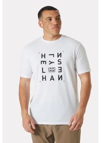 Resim Helly Hansen Skog Recycled Graphic T-shirt Hha.63082 002 Beyaz 
