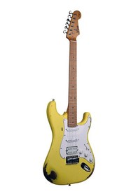 Resim Lea Rlc-100 Ylw Limited Edition Heavy Relic Elektro Gitar Yellow 