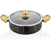 Resim Cem Gold Marble 30 CM Siyah-Altın Karnıyarık Tenceresi 