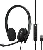 Resim Sennheiser Adapt 160 USB II DUO Kablolu Çağrı Merkezi Kulaklığı 