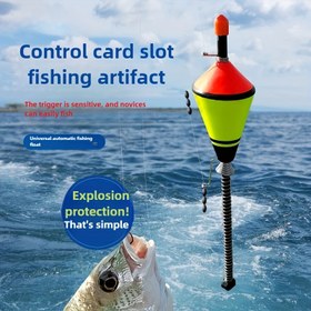 Resim 2 Adet Yüksek Hassasiyetli Otomatik Balıkçılık Yemleri Mekanizma Kart Yuvası & Kaçış Karşıtı Kancalar, Canlı Yeşil & Kırmızı Yüzme Tetikleme Mekanizması ile Tatlı ve Tuzlu Su Balıkçılığı için, Başlangıççılar ve Meraklılar İçin İdeal, Dayanıklı Balıkçılık Ekipmanı 