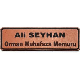 Resim Ormancı Deri İsimlik Çok Renkli 