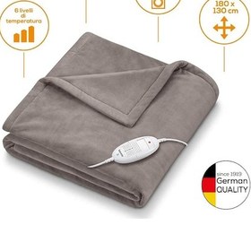 Resim Beurer HD 75 Cihaz Sıcaklık Kontrollü Rahat Elektrikli Battaniye Elektronik, 6 Seviye Sıcaklık Diğer 