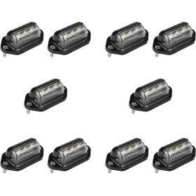 Resim 10 Adet LED Plaka Lambası Römorklar Için Su Geçirmezrvkamyonlartekneler (Yurt Dışından) 