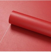 Resim 30x100 Cm Yapay Pu Deri Yamalar Suni Suni Deri Kumaş Kendinden Yapışkanlı Red 