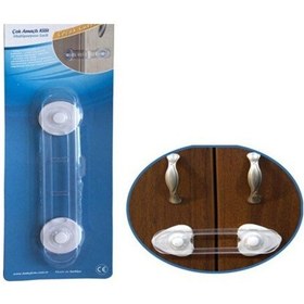 Resim Çok Amaçlı Çocuk Kilidi Dolap Kilidi Kayışlı Dolap Kilidi Beyaz - Şeffaf 