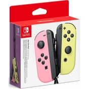 Resim Nintendo Switch JoyCon Pastel Pink Yellow Pembe Sarı Pastel 