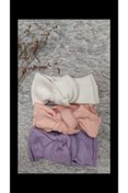 Resim Handmade Kız Bebek Ribana Bandana Seti 