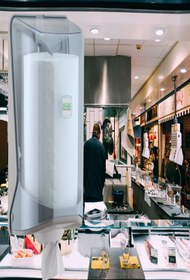 Resim KG-GOLDPAPER Şeffaf Mavi Içten Çekmeli Kağıt Havlu Banyo Ve Mutfak Aparatı Dispanseri 