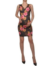 Resim Luvmabelly Maternity 5508 Çiçekli Lohusa Emzirme Elbise-çok Renkli 
