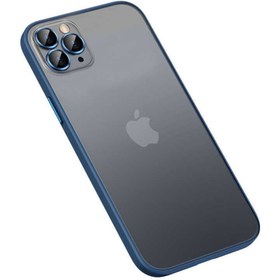 Resim Apple Iphone 12 Pro Max Uyumlu Kamera Lens Korumali Arkasi Mat Sert Korumali Kilif 