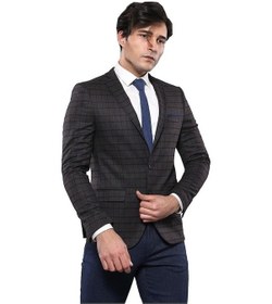 Resim Wessi Ekose Mendilli Kahverengi Ceket - Wessi Kahverengi 