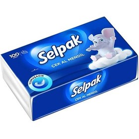 Resim Selpak Çek Al Mendil 100 Adet 3 Adet 