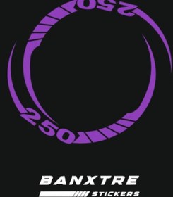 Resim Banxtre Motorsiklet için 250CC Grubu Universal Tüm Jantlara Uyumlu Jant Şeridi (8 Parça) 