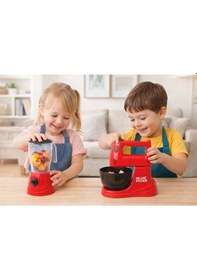 Resim Deluxe Kitchen Oyuncak Mikser Blender 2'li Set - Çocuklar İçin Eğitici Mutfak Oyuncağı 