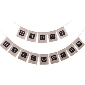 Resim Suntek Mutlu Cadılar Bayramı Çuval Bezi Kiraz Kuşu Afiş " 