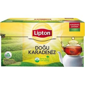 Resim Lipton Doğu Karadeniz Demlik Süzen Poşet Bergamot Aromalı Siyah Çay 100'lü Paket 