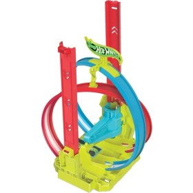 Resim Hot Wheels Neon Yarışlar Çifte Çemberde Yarış Seti HPC05 