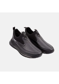 Resim Marcomen 14086 Streç Ağız Esnek Yumuşak Deri Erkek Ayakkabı Siyah 