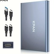 Resim Wangxi Kpan Taşınabilir Usb 3.0 Harici Disk Gri 320gb Tip C Yüksek Hızlı Veri Aktarımı Büyük Kapasite 