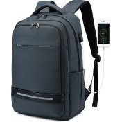 Resim Lyle USB Şarj Portlu Dizüstü Bilgisayar Sırt Çantası (Yurt Dışından) 