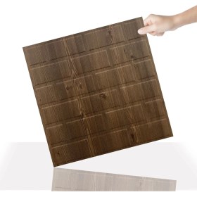 Resim 3 Boyutlu Duvar Paneli Kabartmalı Metro Desen Pvc 41X41 Cm/ 6 Adet /1 M² Antik 