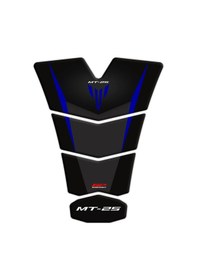 Resim GP Kompozit Yamaha MT-25 2020-2024 Uyumlu Tank Pad Seti Mavi 