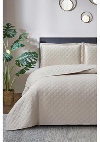 Resim Zagreb Elyaf Dolgulu Çift Kişilik 240x260 Cm Yatak Örtüsü Bej Bej 