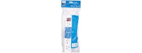Resim Philips SPS1050A/51 2m Tam Bakır Kablolu 5'li Çocuk Korumalı Beyaz Priz Çoklayıcı 