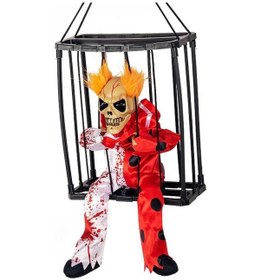 Resim Mey İthalat Hareketli Sesli Sensörlü Mahkum Joker İskelet Dekorasyon 22x27 Cm 