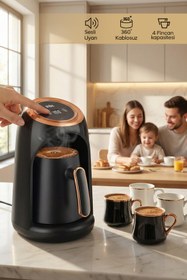 Resim Sinbo SCM-2990 Otomatik Türk Kahve Makinesi Rose Gold Renk 