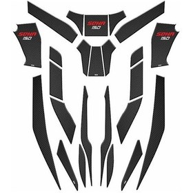 Resim Kanuni Seha 150 2022 - 2024 Uyumlu 24 Parça Tank Pad Set 002 Çok Renkli 