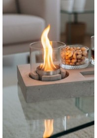 Resim Elza Biyoetanol Masaüstü Şömine - 1 Lt Copart Yakıt Hediye 