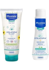 Resim Mustela Stelatopia Cleansing Gel Bebek Şampuanı 200 ML + Stelatopia Yağ 200 ML 