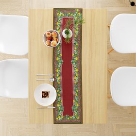 Resim Renkli Limon Desenli Runner | Pufaloji 