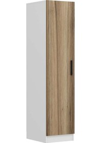 Resim Minar Kale 1 Kapaklı Dolap Beyaz - Dore 190cm Çok Renkli 