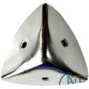Resim Genel Markalar Dekoratif, Kutu, Sandık Köşesi - 45x28 Mm, Büyük, Nikel, 100 Adet 