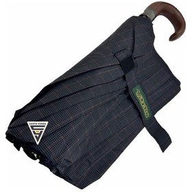 Resim April A-228g Elite G2 Otomatik 10 Telli Şemsiye Ekose Siyah 