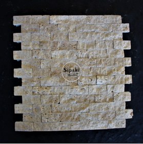 Resim SİPAHİMARBLE Klasik Traverten Patlatma Mozaik 